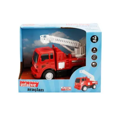 Şehrin İtfaiye Araçları Pilli Sürtmeli Işıklı - 4
