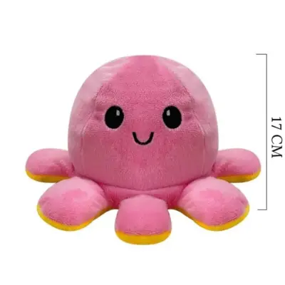 Selay Duygulu Ahtapot Yastık 17 Cm Pembe