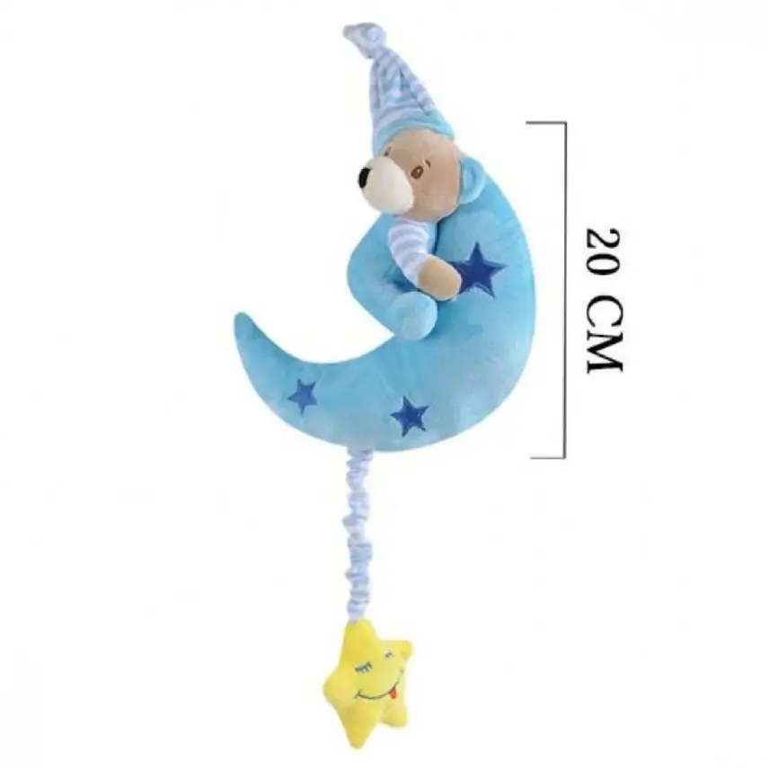 Selay Peluş Aylı Ayıcık Mavi 20 Cm - 2