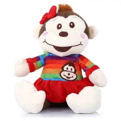 Selay Peluş Elbiseli 23 Cm Maymun 
