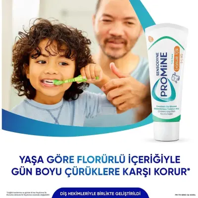 Sensodyne Promine Çocuklar İçin Diş Macunu 0-6 Yaş 50 ml - 6