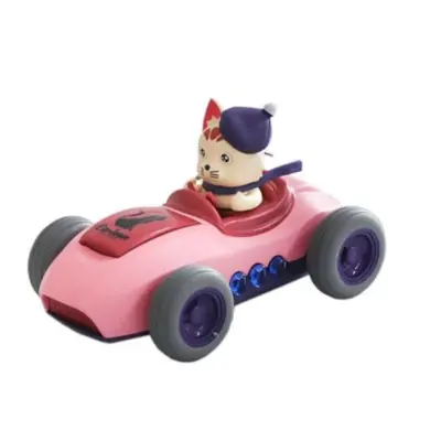 Sesli Işıklı Çek Bırak Arabalı Çılgın Kedi  - 3