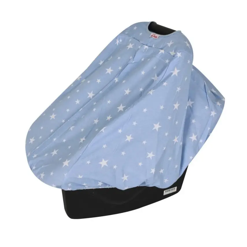 Sevi Bebe Ana Kucağı Örtüsü Mavi Yıldız - 1