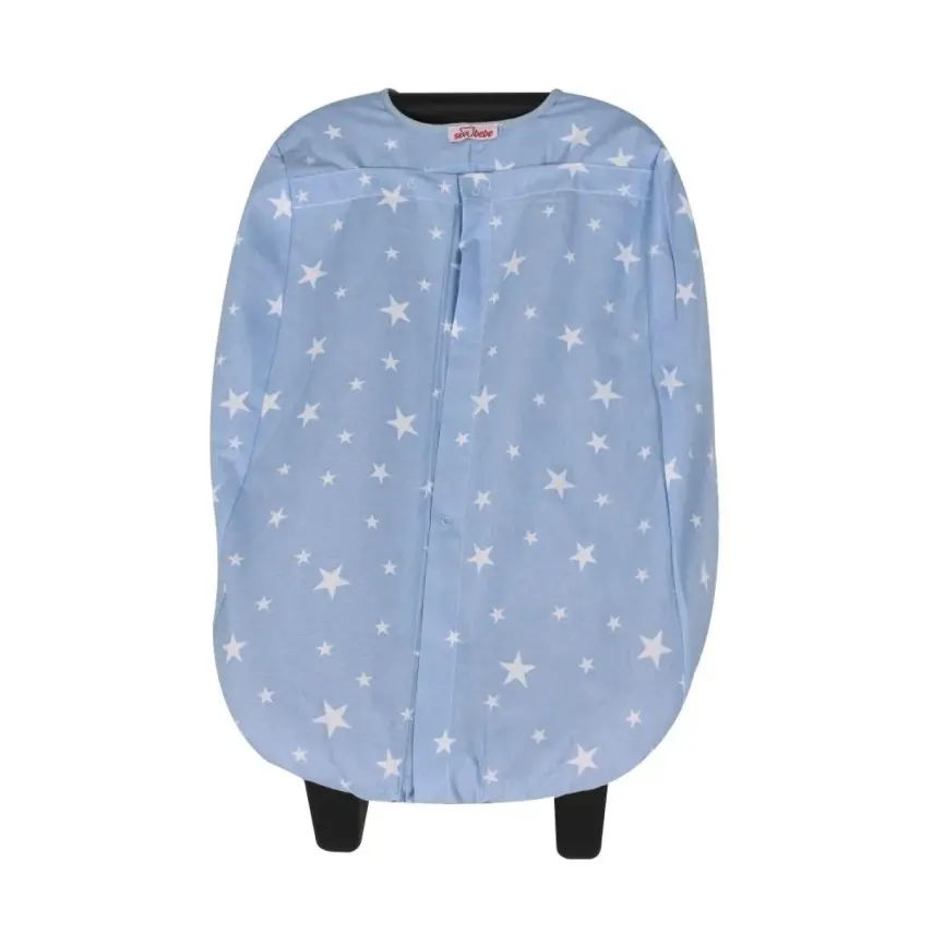 Sevi Bebe Ana Kucağı Örtüsü Mavi Yıldız - 2