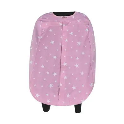 Sevi Bebe Ana Kucağı Örtüsü Pembe Yıldız - 2