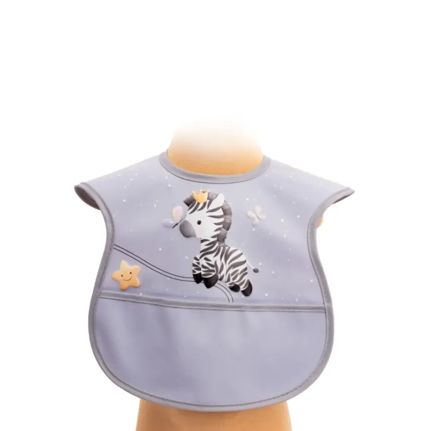 Sevi Bebe Cırtlı Muşamba Bebek Önlük Zebra - 6