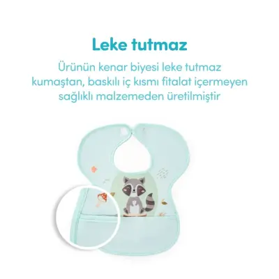 Sevi Bebe Cırtlı Muşamba Önlük Rakun - 7