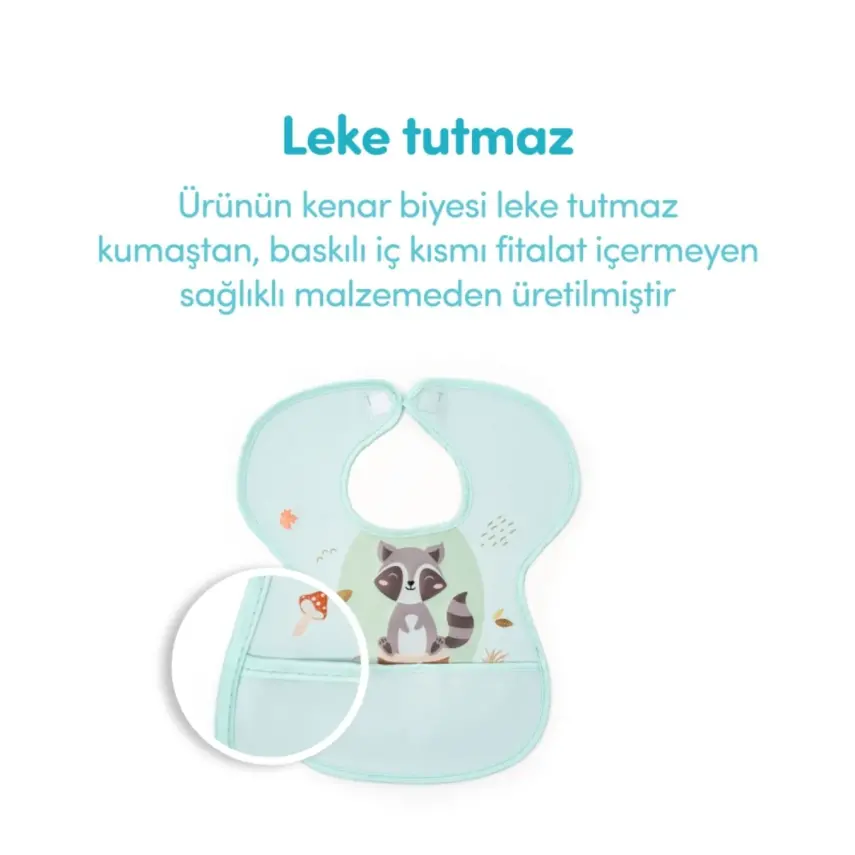 Sevi Bebe Cırtlı Muşamba Önlük Rakun - 7