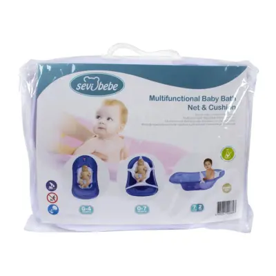 Sevi Bebe Çok Fonksiyonlu Bebek Yıkama File Minderi Beyaz - 5