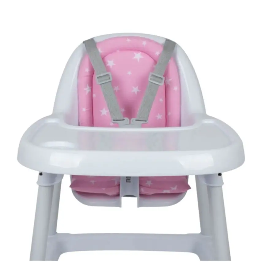 Sevi Bebe Eko Mama Sandalyesi Minderi Pembe Yıldız - 2