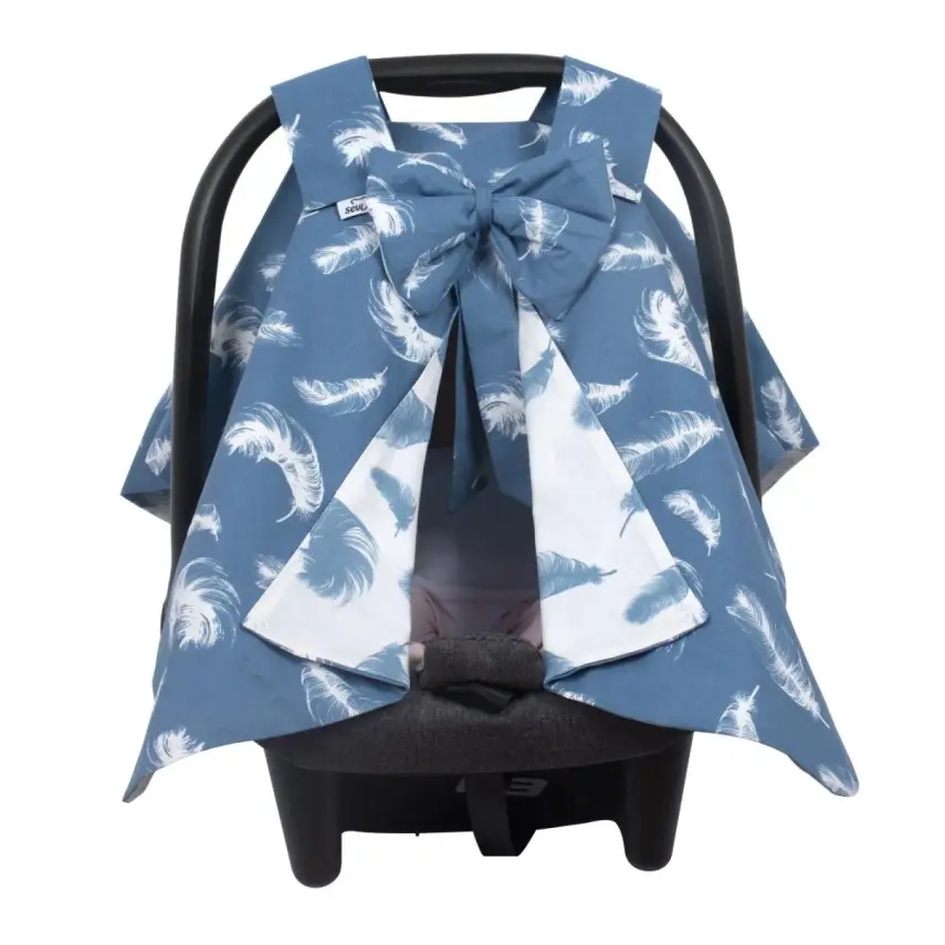 Sevi Bebe Fiyonklu Ana Kucağı Örtüsü Tüy - 1