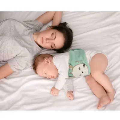 Sevi Bebe Gaz Giderici Kiraz Çekirdekli Bebek Bel Bandı Yeşil - 4