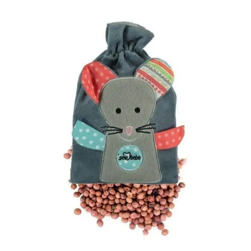 Sevi Bebe Gaz Giderici Kiraz Çekirdekli Minder Gri - 2