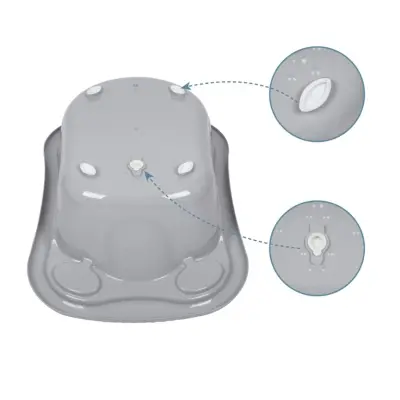 Sevi Bebe Giderli Bebek Banyo Küveti Gri - 3