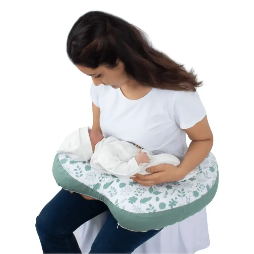 Sevi Bebe Hamile Destek ve Emzirme Minderi Yaprak Desenli - 3