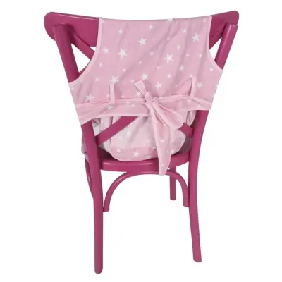 Sevi Bebe Kumaş Mama Sandalyesi Pembe Yıldız - 2