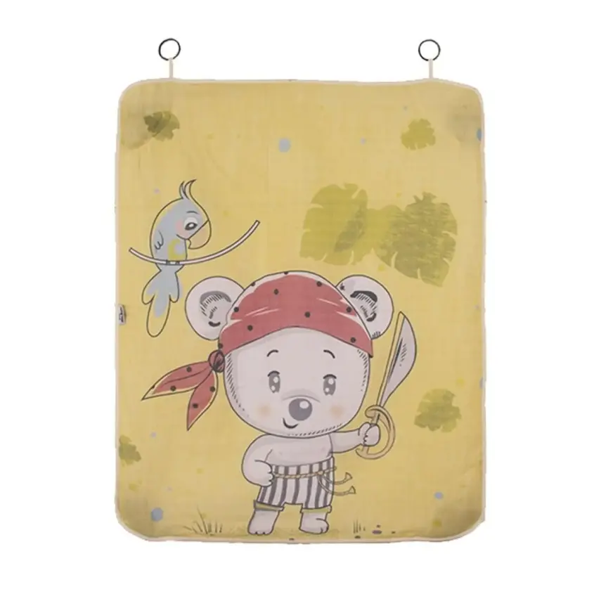 Sevi Bebe Müslin Bebek Arabası Örtüsü Pano Baskılı Korsan - 2