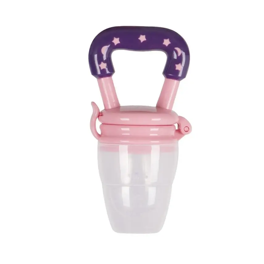 Sevi Bebe Silikon Meyve Emziği ve Diş Kaşıyıcı Pembe - 1