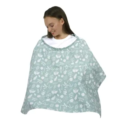 Sevi Bebe Tokalı Emzirme Örtüsü Yaprak - 2