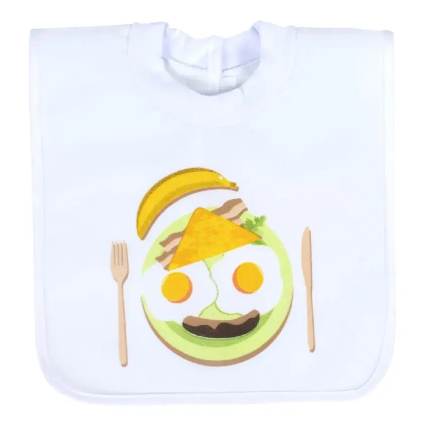 Sevi Bebe Yapışkanlı Havlu Mama Önlüğü Yemek Tabağı - 1