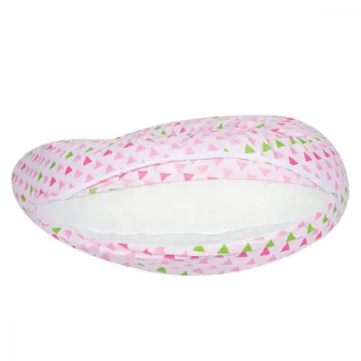 Sevi Bebe Yastıklı Anne Bebek Minderi Pembe Üçgen - 3