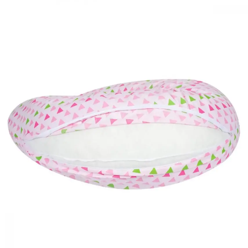 Sevi Bebe Yastıklı Anne Bebek Minderi Pembe Üçgen - 3