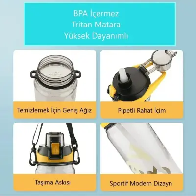 Shotay Handle Tritan Matara 900 Ml - 5