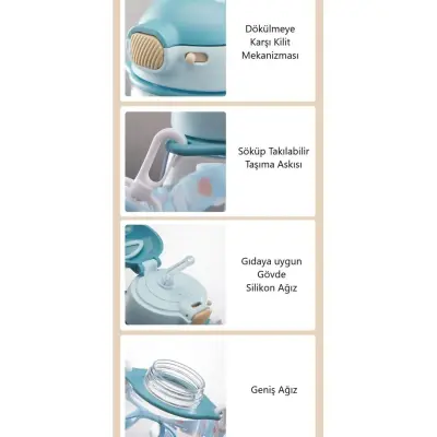 Shotay Rabbit Tritan Matara 600 Ml - 3