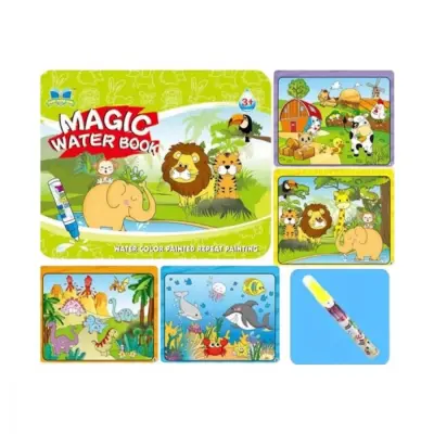 Sihirli Boyama Kitabı Su Bazlı Sevimli Hayvanlar