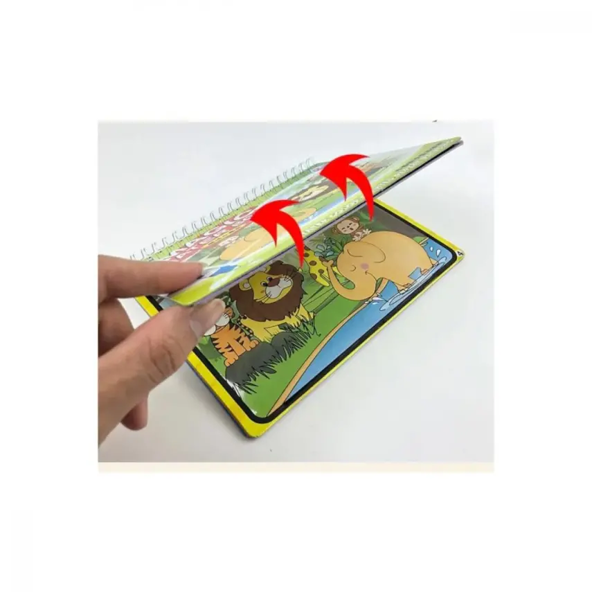 Sihirli Boyama Kitabı Su Bazlı Sevimli Hayvanlar - 2