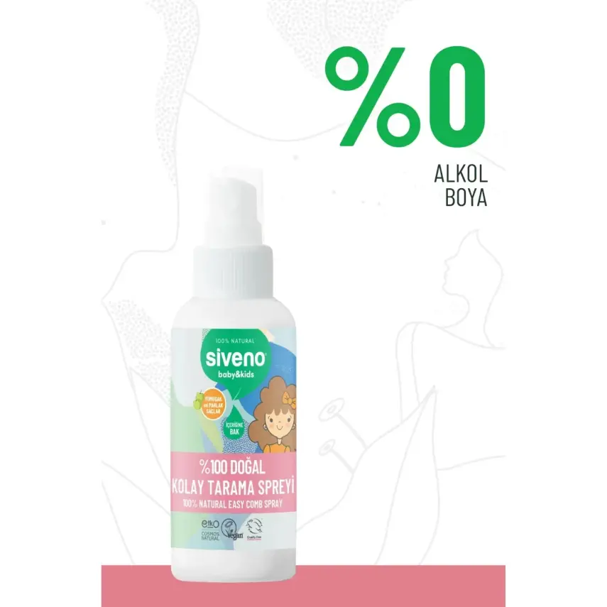 Siveno %100 Doğal Bebek Kolay Tarama Spreyi 100ml - 8