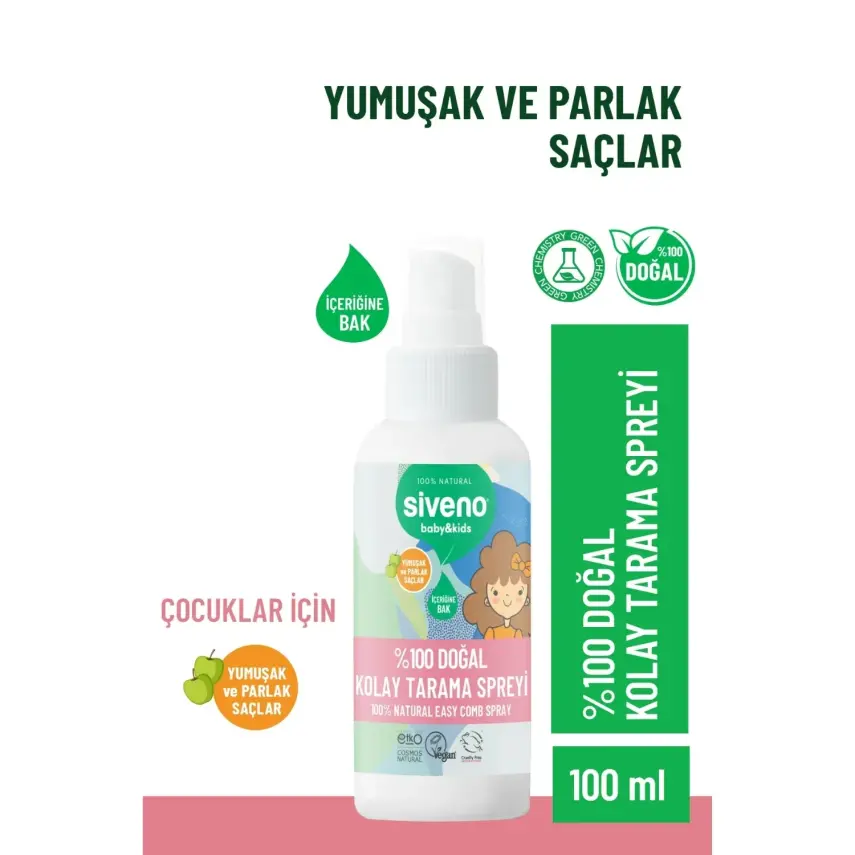 Siveno %100 Doğal Bebek Kolay Tarama Spreyi 100ml - 3
