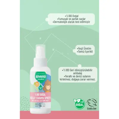 Siveno %100 Doğal Bebek Kolay Tarama Spreyi 100ml - 14