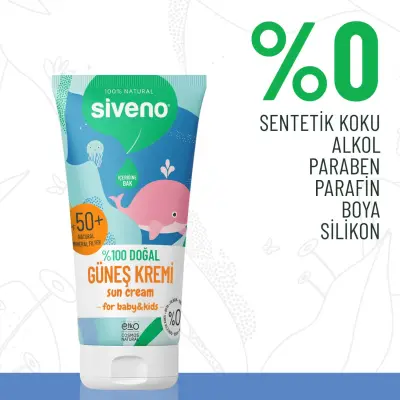Siveno %100 Doğal Bebekler İçin Güneş Kremi 50 ml - 4