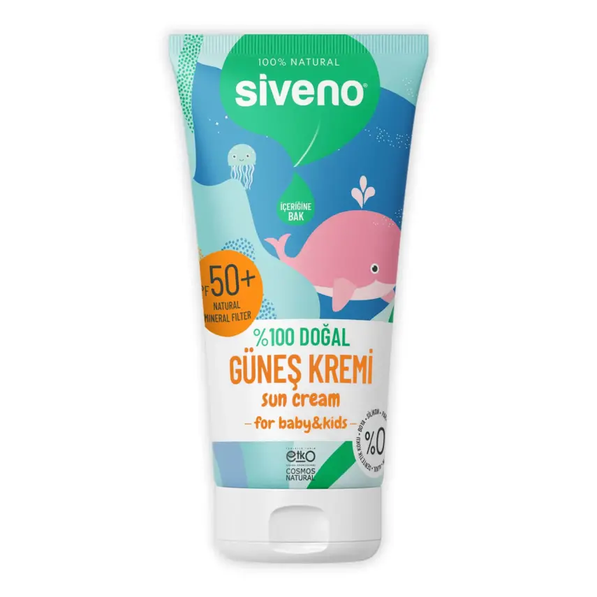 Siveno %100 Doğal Bebekler İçin Güneş Kremi 50 ml - 1