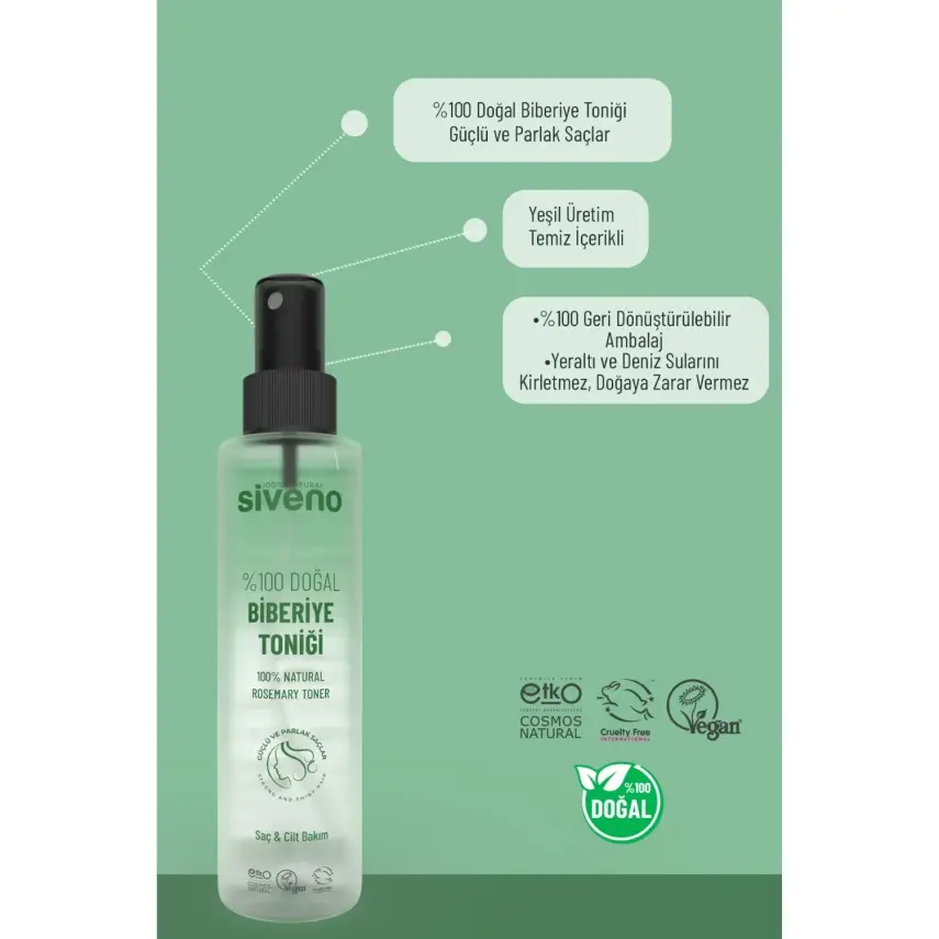 Siveno %100 Doğal Biberiye Toniği 150 ml - 11