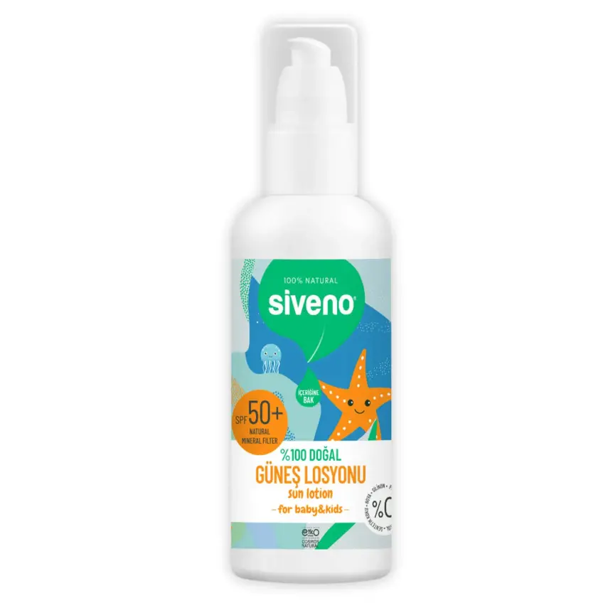Siveno %100 Doğal Çocuklar İçin Güneş Losyonu 100 ml - 1