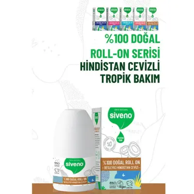 Siveno %100 Doğal Roll-On Besleyici Hindistan Cevizi 50 ml  - 5