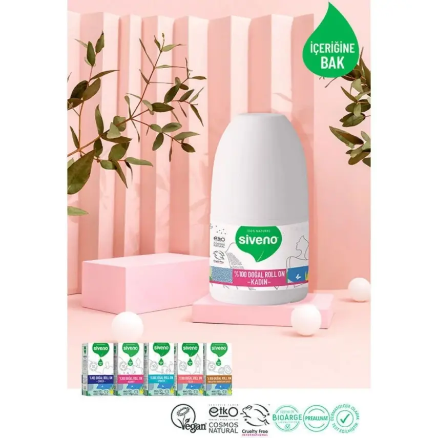 Siveno %100 Doğal Roll-On Kadınlar İçin 50 ml  - 8