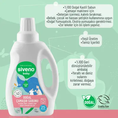 Siveno Baby Doğal Çamaşır Sabunu 750 ml - 14