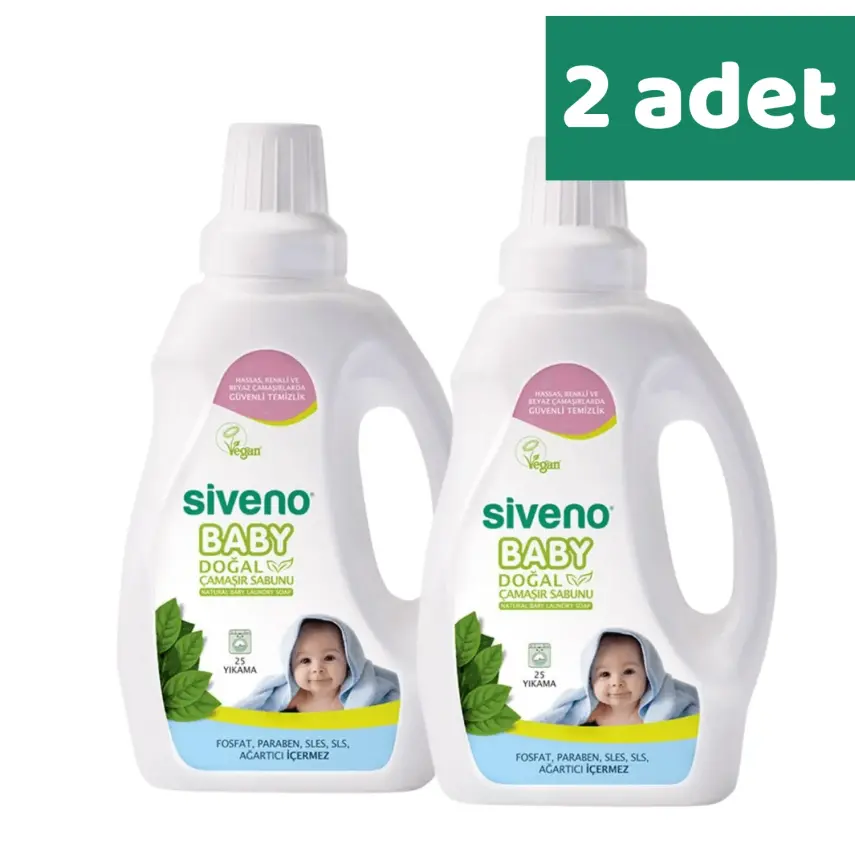 Siveno Baby Doğal Çamaşır Sabunu 750 ml x2 - 1