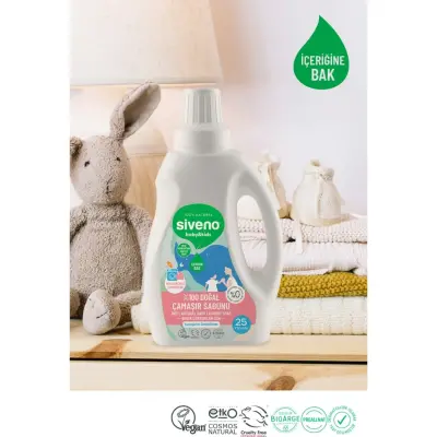 Siveno Baby Doğal Çamaşır Sabunu 750 ml x3 - 5