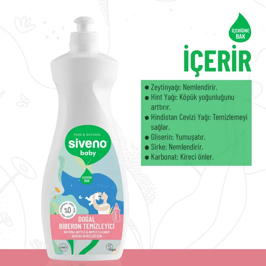 Siveno Doğal Biberon ve Emzik Temizleyici 500 ml - 10