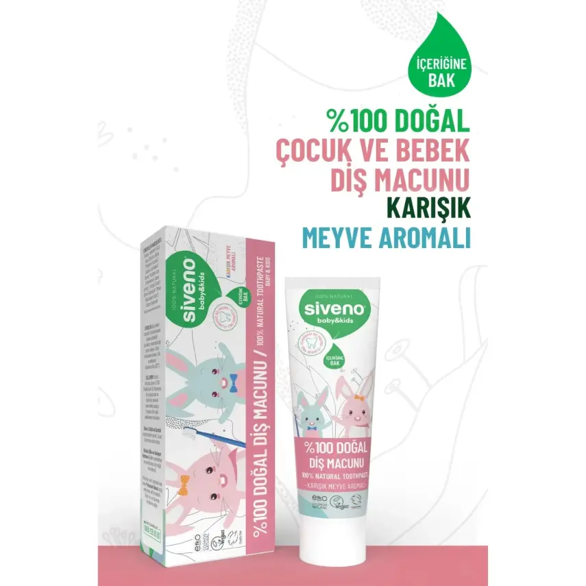 Siveno Doğal Diş Macunu Baby&Kids 50ml  - 7