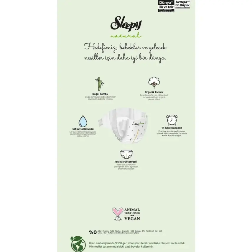 Sleepy Bebek Bezi Natural Junior 5 Numara 78li Ultra Fırsat Paket - 4