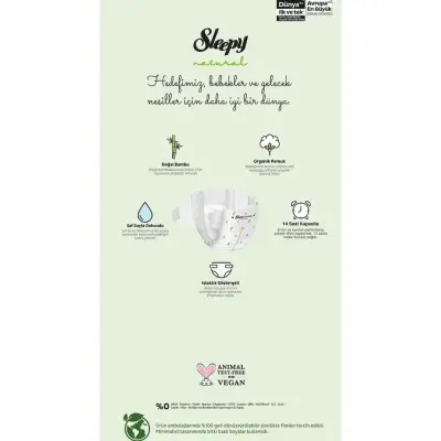Sleepy Bebek Bezi Natural Maxi 4 Numara 100lü Ultra Fırsat Paket - 3