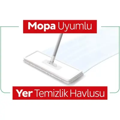 Sleepy Easy Clean Beyaz Sabun Katkılı Mopa Uyumlu Yer Temizlik Havlusu 50 Yaprak - 4