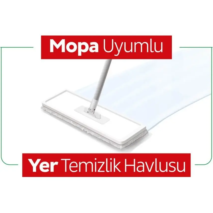 Sleepy Easy Clean Beyaz Sabun Katkılı Mopa Uyumlu Yer Temizlik Havlusu 50 Yaprak - 4