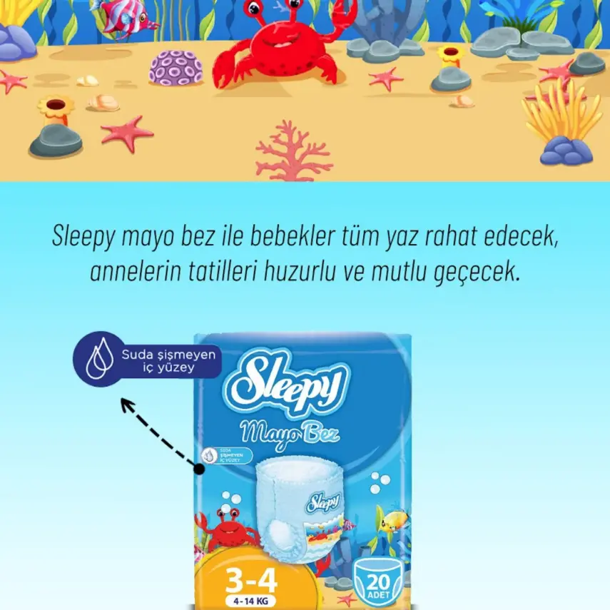 Sleepy Mayo Külot Bebek Bezi 4 Beden Maxi 4 - 14 kg 20li - 4