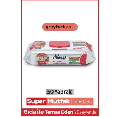 Sleepy Mutfak Havlusu Greyfurt 50li